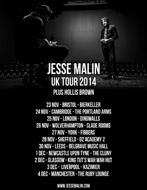 Hollis Brown joins Jesse Malin on UK tour in November/December